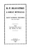 [Gutenberg 36373] • H. P. Blavatsky; A Great Betrayal